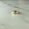 925 Sterling Silver Gold Plated Ring Size 5.5