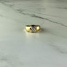 925 Sterling Silver Gold Plated Ring Size 5.5