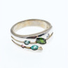 925 Sterling Silver Multicolor Spinel Ring Size 7