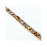 925 STERLING SILVER MULTI GEMSTONES BRACELET
