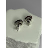 925 Sterling Silver Ruby Earrings Length 0.37 Inch
