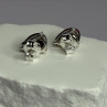 925 Sterling Silver Ruby Earrings Length 0.37 Inch