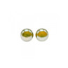 925 Sterling Silver Green Pearls Stud Earrings