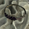 925 Sterling Silver Purple & Pink Tourmaline Bracelet Length Approx 6.5