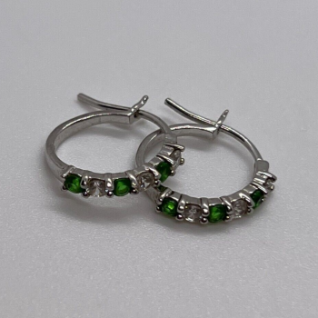 925 Sterling Silver CZ Earrings