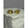 925 Sterling Silver Citrine Earrings Length 0.4 Inch