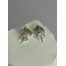 925 Sterling Silver Citrine Earrings Length 0.4 Inch