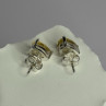 925 Sterling Silver Citrine Earrings Length 0.4 Inch