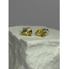 925 Sterling Silver Citrine Earrings Length 0.4 Inch