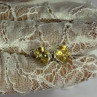 925 Sterling Silver Citrine Earrings Length 0.4 Inch