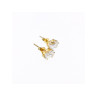 14K YELLOW GOLD CZ EARRINGS
