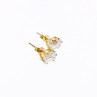 14K Yellow Gold CZ Earrings