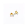 14K YELLOW GOLD CZ EARRINGS