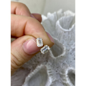14K Yellow Gold CZ Earrings
