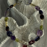925 Sterling Silver Multi Color Gemstones Bracelet Length 7.5