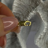 925 Sterling Silver Gold Plated Sapphire Bracelet Length 7