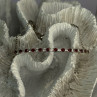 925 Sterling Silver Red & White Spinel Bracelet Sizable