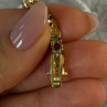 925 Sterling Silver Gold Plated Multi Color Gemstones Bracelet Length 7.5