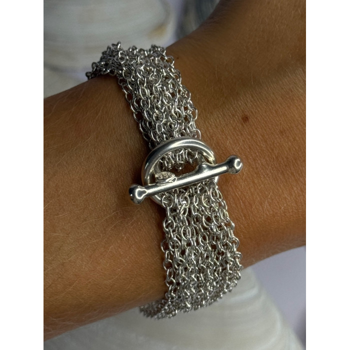 Elegant Design 925 Sterling Silver Bracelet Length 8