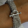 Elegant Design 925 Sterling Silver Bracelet Length 8