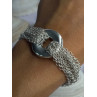 Elegant Design 925 Sterling Silver Bracelet Length 8