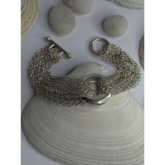 Elegant Design 925 Sterling Silver Bracelet Length 8