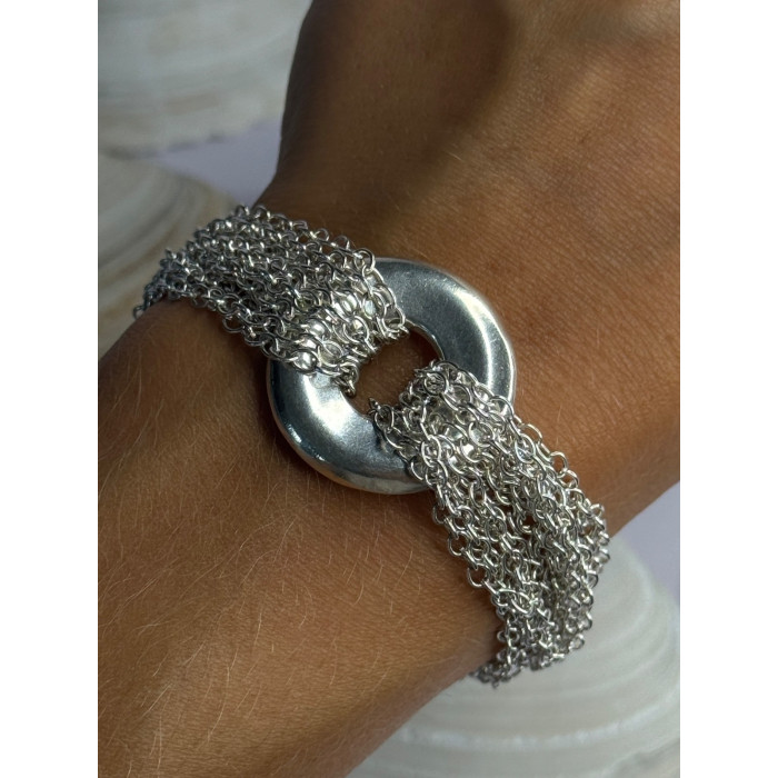 Elegant Design 925 Sterling Silver Bracelet Length 8
