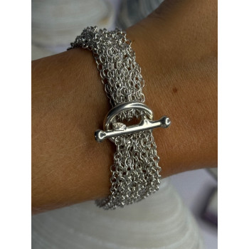 Elegant Design 925 Sterling Silver Bracelet Length 8