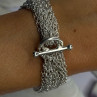 Elegant Design 925 Sterling Silver Bracelet Length 8