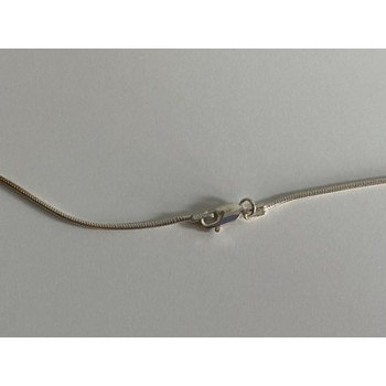 925 Sterling Silver Pink Spinel Chain with Pendant Italy