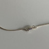 925 Sterling Silver Pink Spinel Chain With Pendant Italy