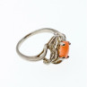 925 Sterling Silver Agate Ring Size 5.5