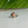 925 Sterling Silver Agate Ring Size 5.5