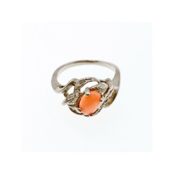 925 Sterling Silver Agate Ring Size 5.5