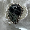 925 Sterling Silver Jasper Ring Size 8
