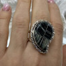 925 Sterling Silver Jasper Ring Size 8
