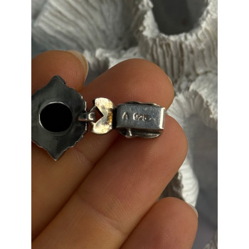 Vintage 925 Sterling Silver Multi Color Stones Bracelet Lenght 8