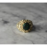 Vintage 925 Sterling Silver Malachite Ring Size 5.5