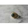 Vintage 925 Sterling Silver Malachite Ring Size 5.5