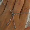925 Sterling Silver Sapphire & Cz Bracelet Sizable