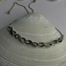 925 Sterling Silver Beryl & Spinel Bracelet Sizable