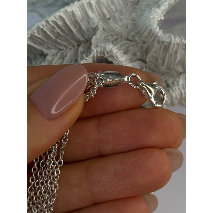 925 Sterling Silver 6 Chain Italy Heart Bracelet Length 7