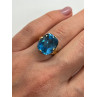 10K YELLOW GOLD RING  TOPAZ  SIZE 5
