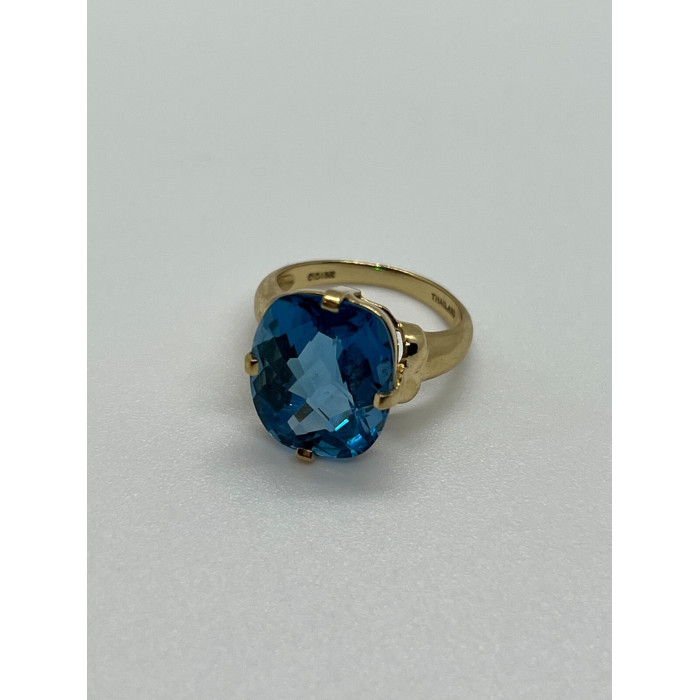 10K YELLOW GOLD RING  TOPAZ  SIZE 5