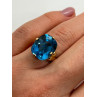 10K YELLOW GOLD RING  TOPAZ  SIZE 5
