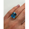 10K YELLOW GOLD RING  TOPAZ  SIZE 5