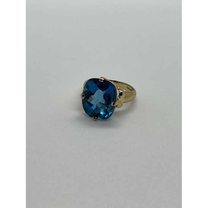 10K YELLOW GOLD RING  TOPAZ  SIZE 5