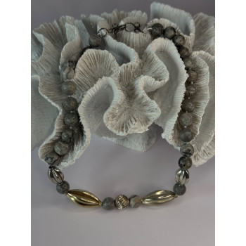 Elegant Design 925 Sterling Silver Jasper Necklace Length 18.5