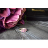 925 Sterling Silver Pink CZ Ring Size 6.5