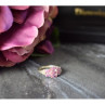 925 Sterling Silver Pink CZ Ring Size 6.5